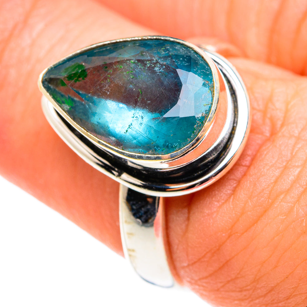 Blue Fluorite Rings handcrafted by Ana Silver Co - RING76363