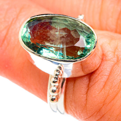 Green Fluorite Rings handcrafted by Ana Silver Co - RING76367