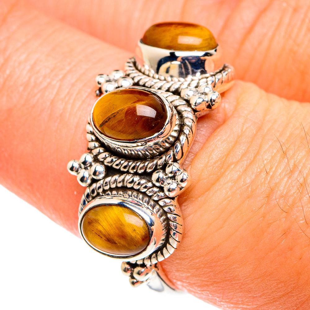 Tiger Eye Rings handcrafted by Ana Silver Co - RING76370