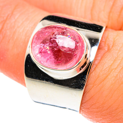 Pink Tourmaline Rings handcrafted by Ana Silver Co - RING76373