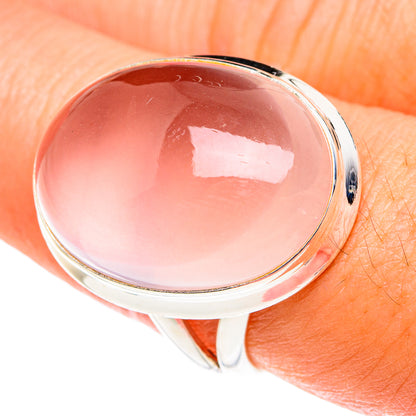 Rose Quartz Rings handcrafted by Ana Silver Co - RING76375