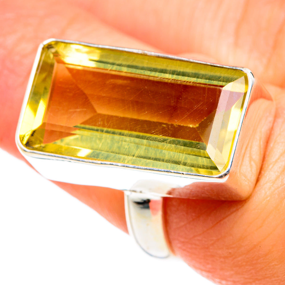 Lemon Quartz Rings handcrafted by Ana Silver Co - RING76388