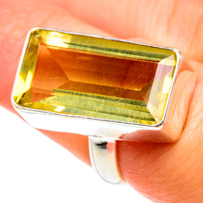 Lemon Quartz Rings handcrafted by Ana Silver Co - RING76388