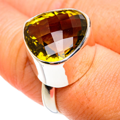 Olive Quartz Rings handcrafted by Ana Silver Co - RING76389