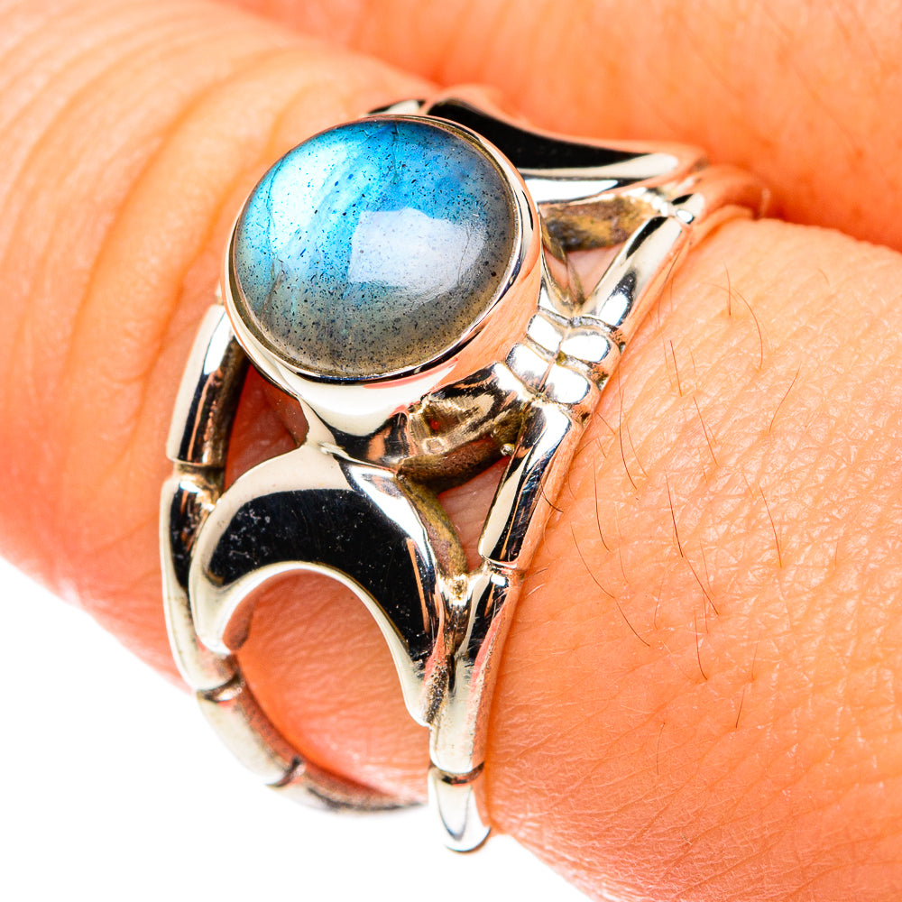Labradorite Rings handcrafted by Ana Silver Co - RING76392