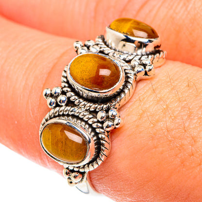 Tiger Eye Rings handcrafted by Ana Silver Co - RING76402
