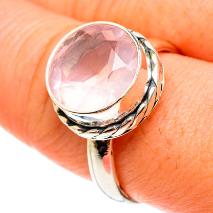Rose Quartz Rings handcrafted by Ana Silver Co - RING76406