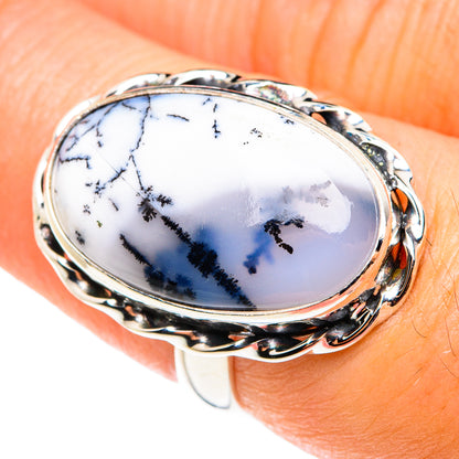 Dendritic Opal Rings handcrafted by Ana Silver Co - RING76415