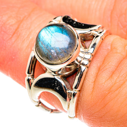 Labradorite Rings handcrafted by Ana Silver Co - RING76423