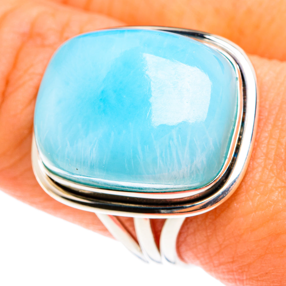 Larimar Rings handcrafted by Ana Silver Co - RING76427
