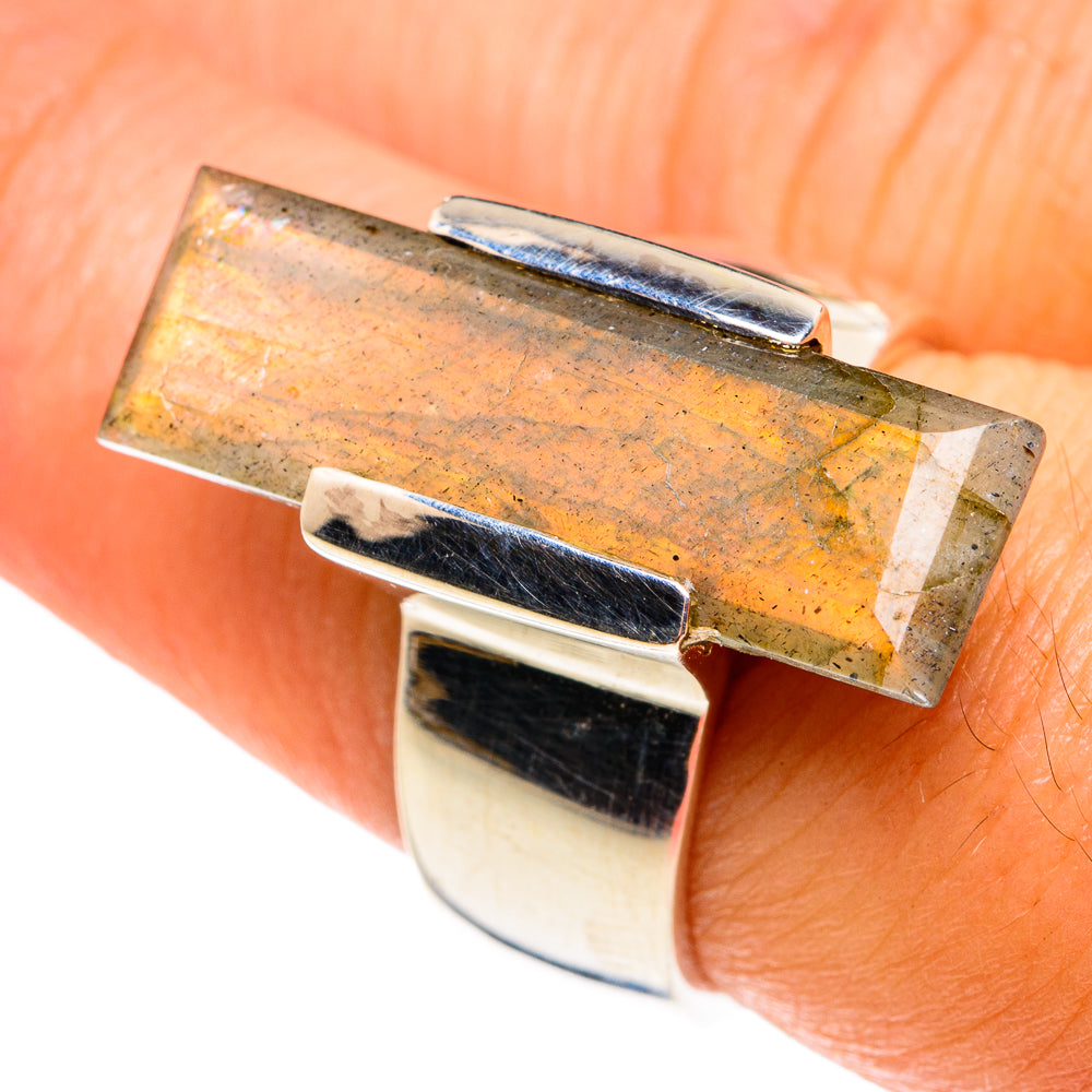 Labradorite Rings handcrafted by Ana Silver Co - RING76431