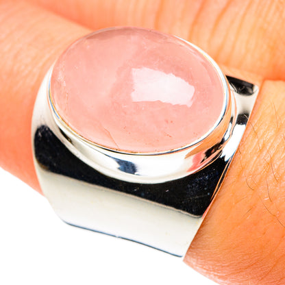 Rose Quartz Rings handcrafted by Ana Silver Co - RING76436