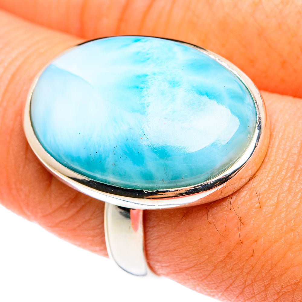 Larimar Rings handcrafted by Ana Silver Co - RING76451