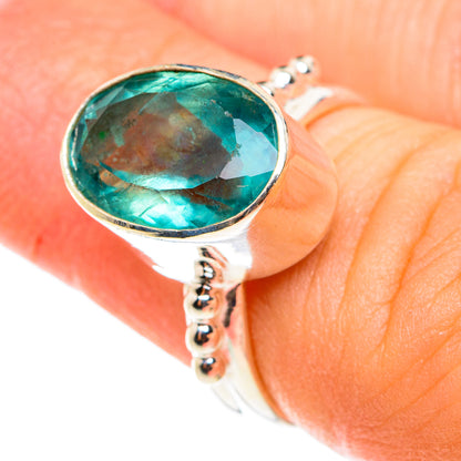 Blue Fluorite Rings handcrafted by Ana Silver Co - RING76458