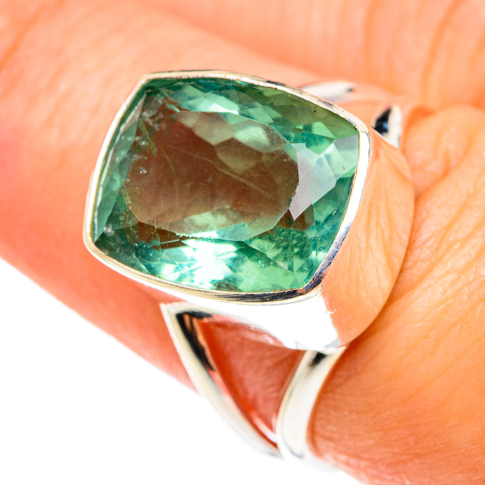 Green Fluorite Rings handcrafted by Ana Silver Co - RING76459