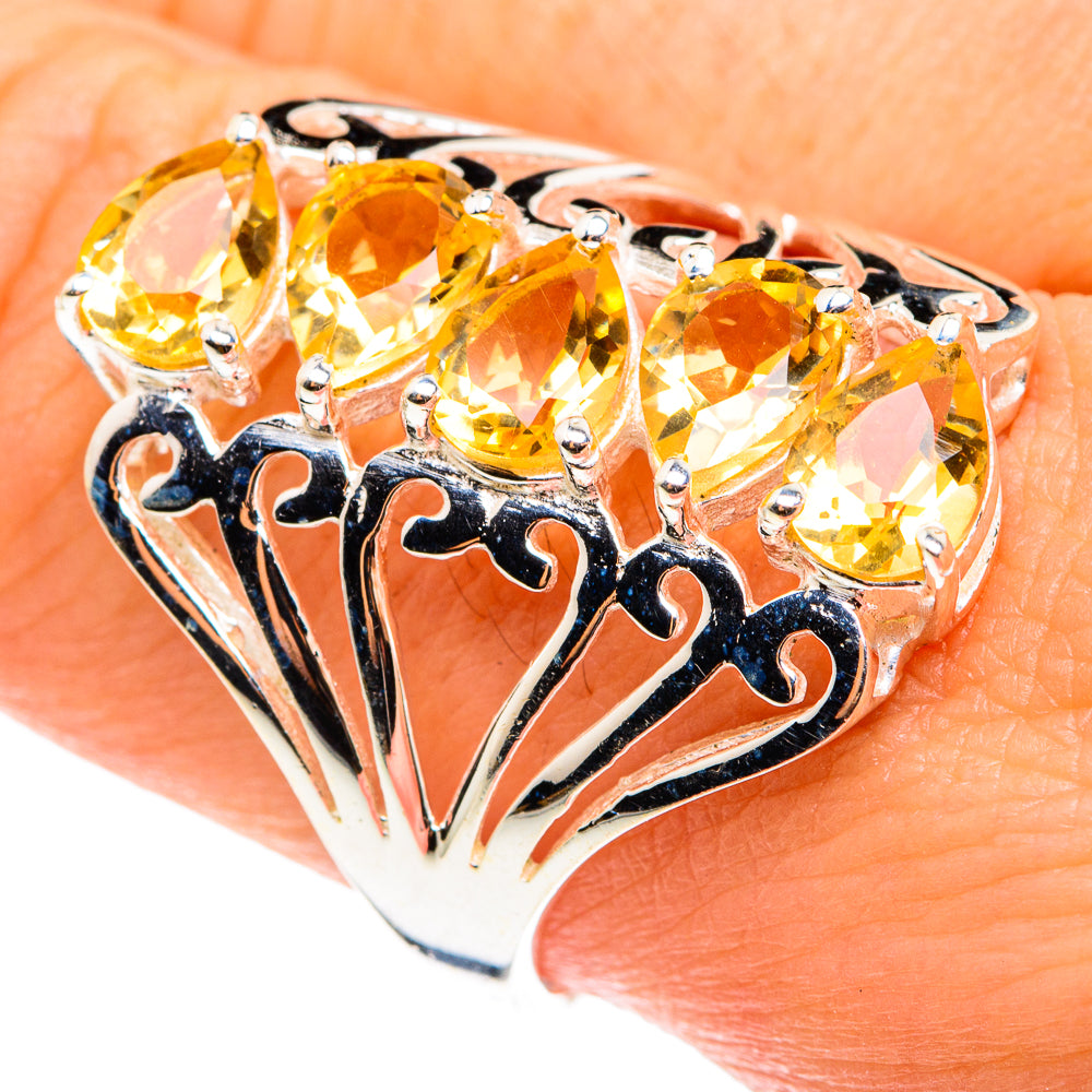 Citrine Rings handcrafted by Ana Silver Co - RING76463