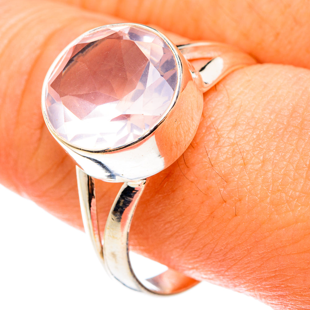 Rose Quartz Rings handcrafted by Ana Silver Co - RING76467