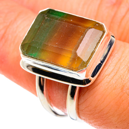 Green Fluorite Rings handcrafted by Ana Silver Co - RING76478