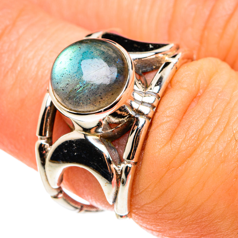 Labradorite Rings handcrafted by Ana Silver Co - RING76487