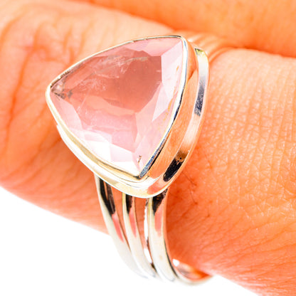 Rose Quartz Rings handcrafted by Ana Silver Co - RING76495