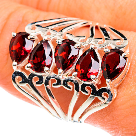 Garnet Rings handcrafted by Ana Silver Co - RING76496