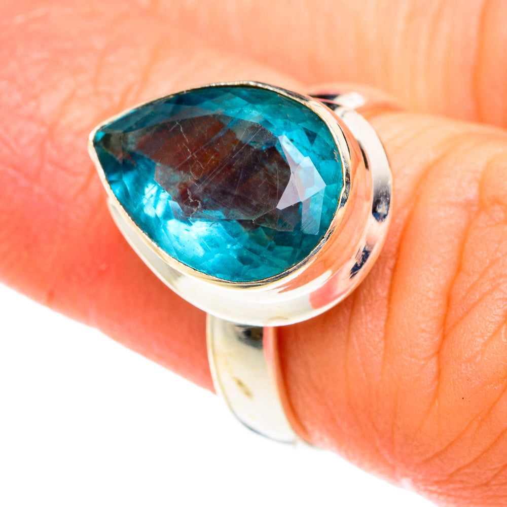 Blue Fluorite Rings handcrafted by Ana Silver Co - RING76513