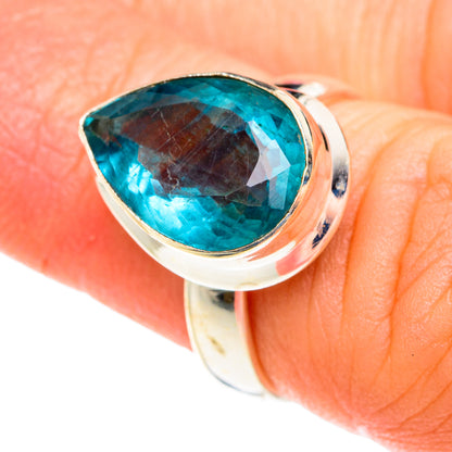 Blue Fluorite Rings handcrafted by Ana Silver Co - RING76513