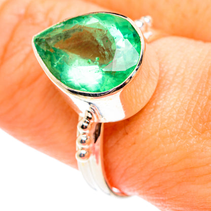 Green Fluorite Rings handcrafted by Ana Silver Co - RING76519