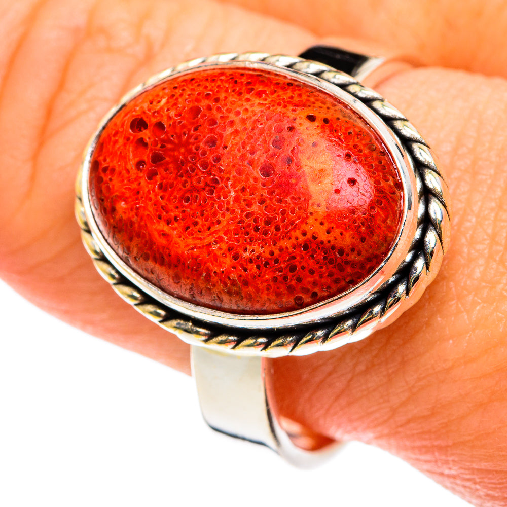 Sponge Coral Rings handcrafted by Ana Silver Co - RING76524