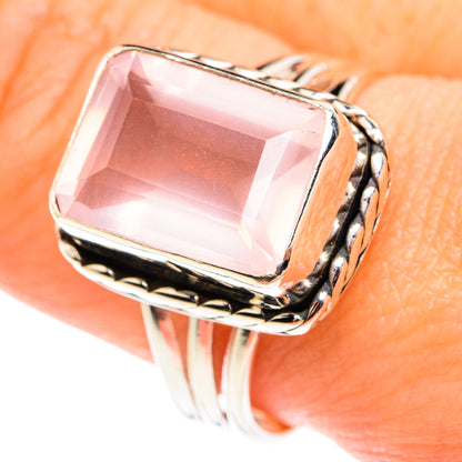 Rose Quartz Rings handcrafted by Ana Silver Co - RING76527