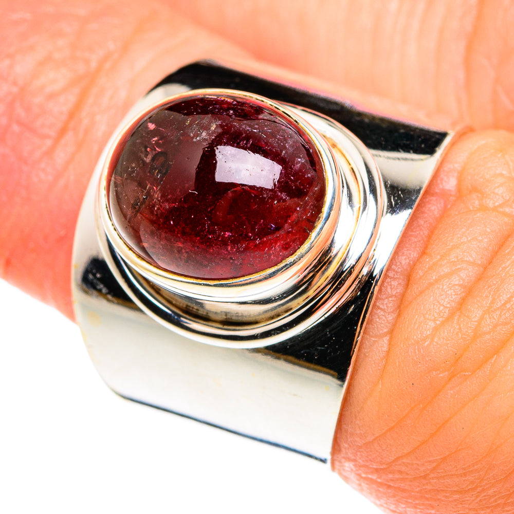 Pink Tourmaline Rings handcrafted by Ana Silver Co - RING76529