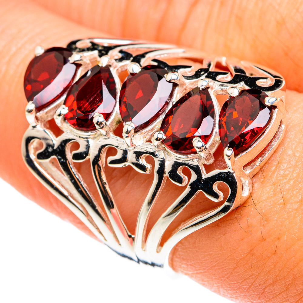 Garnet Rings handcrafted by Ana Silver Co - RING76530