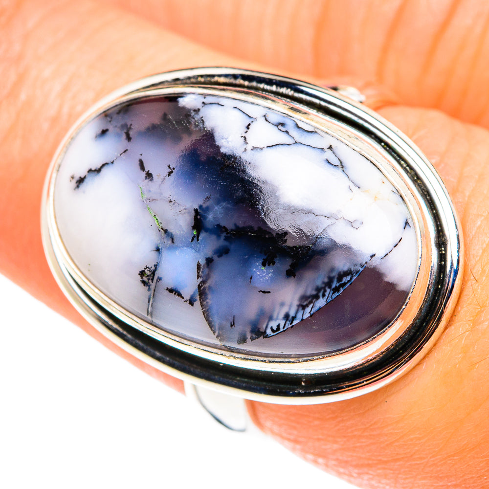 Dendritic Opal Rings handcrafted by Ana Silver Co - RING76545