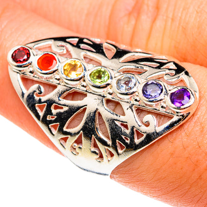 Multi-Stone Chakra Rings handcrafted by Ana Silver Co - RING76546