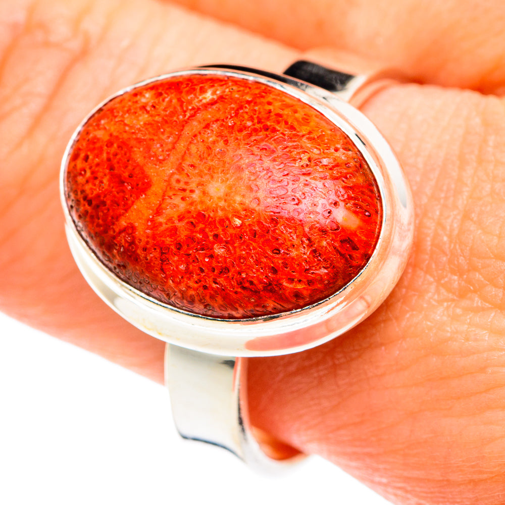 Sponge Coral Rings handcrafted by Ana Silver Co - RING76564