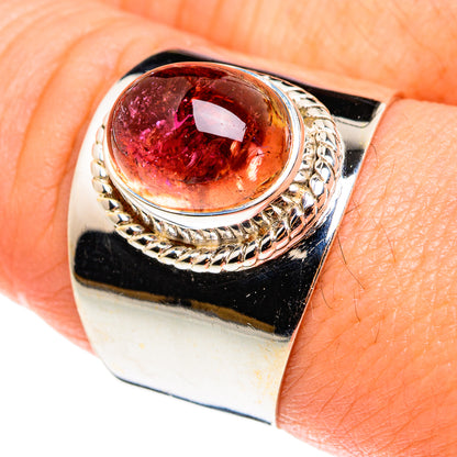 Pink Tourmaline Rings handcrafted by Ana Silver Co - RING76566