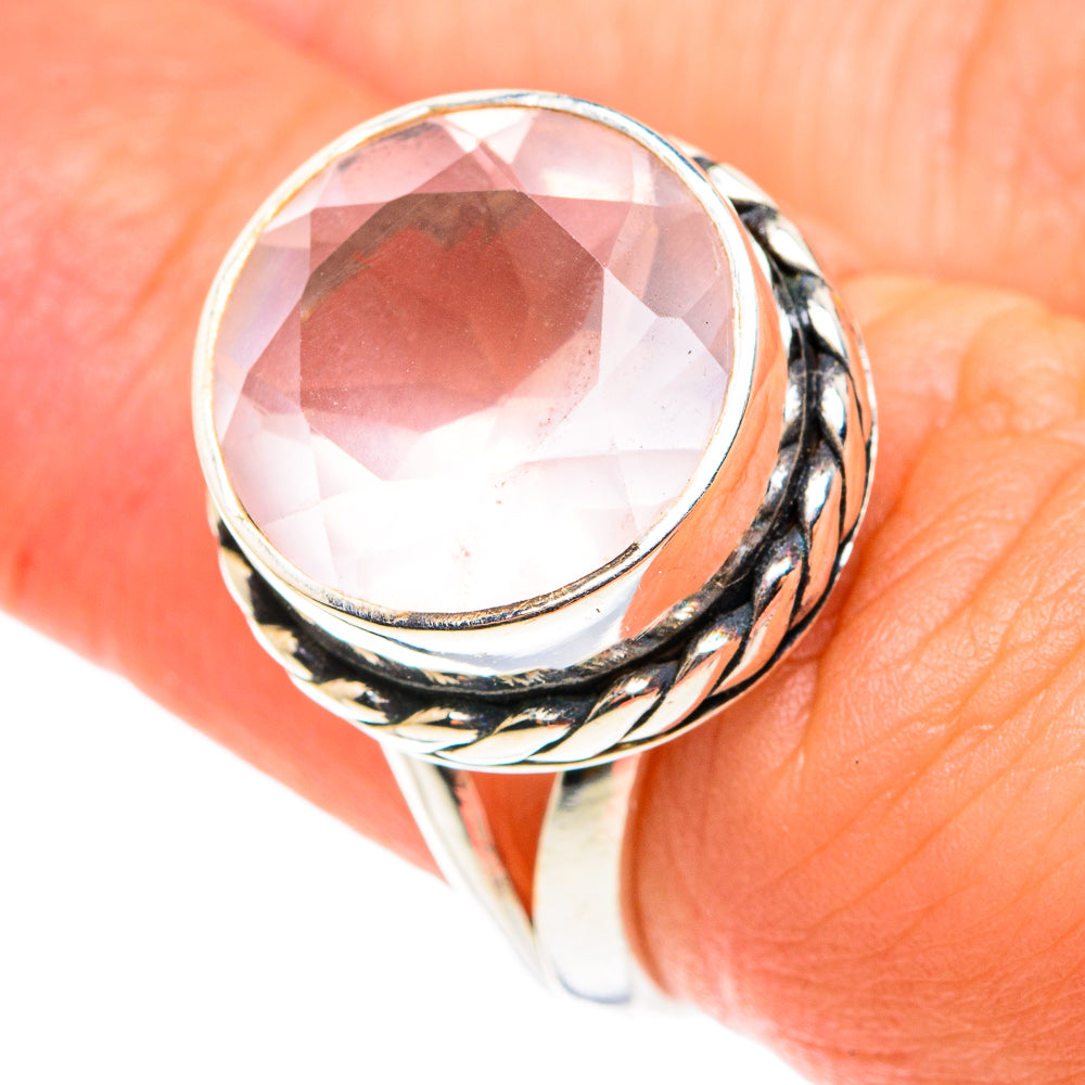 Rose Quartz Rings handcrafted by Ana Silver Co - RING76568