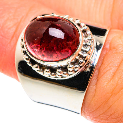 Pink Tourmaline Rings handcrafted by Ana Silver Co - RING76571