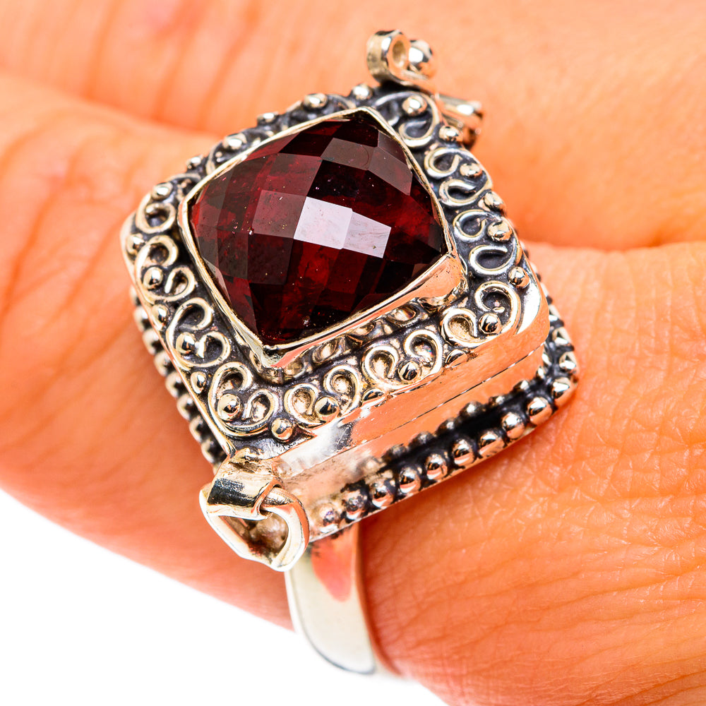 Garnet Rings handcrafted by Ana Silver Co - RING76573