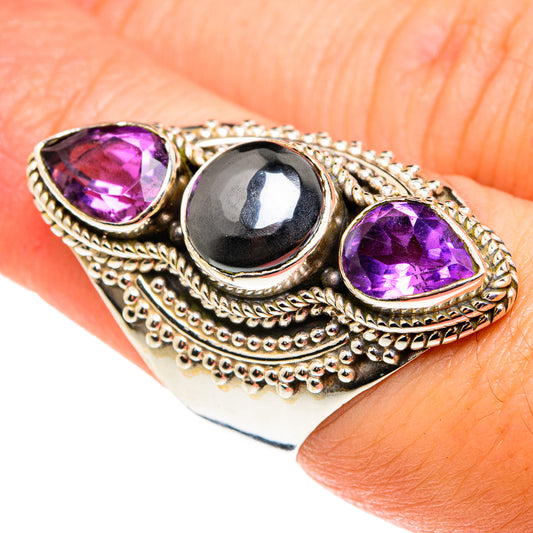 Hematite Rings handcrafted by Ana Silver Co - RING76575
