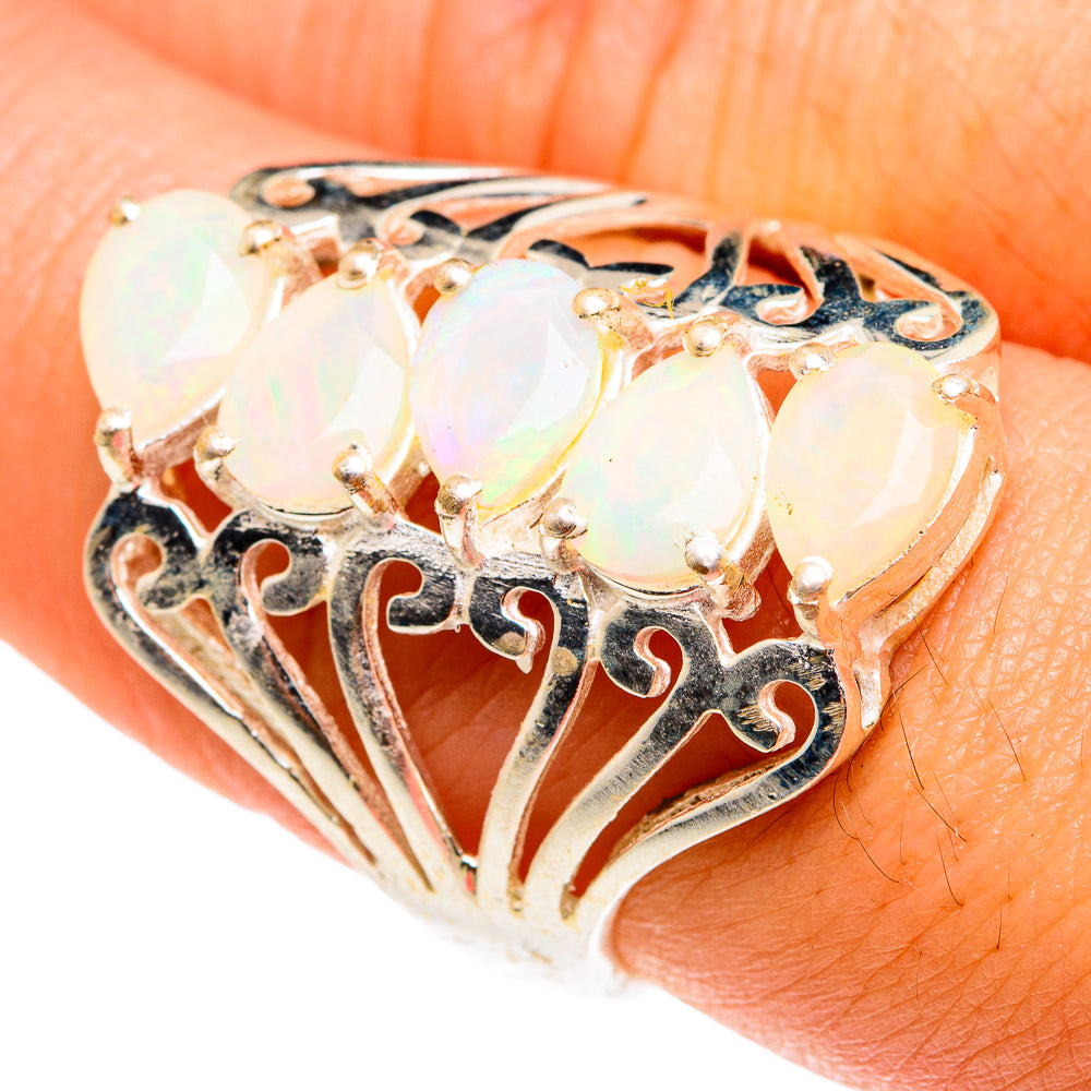 Ethiopian Opal Rings handcrafted by Ana Silver Co - RING76583
