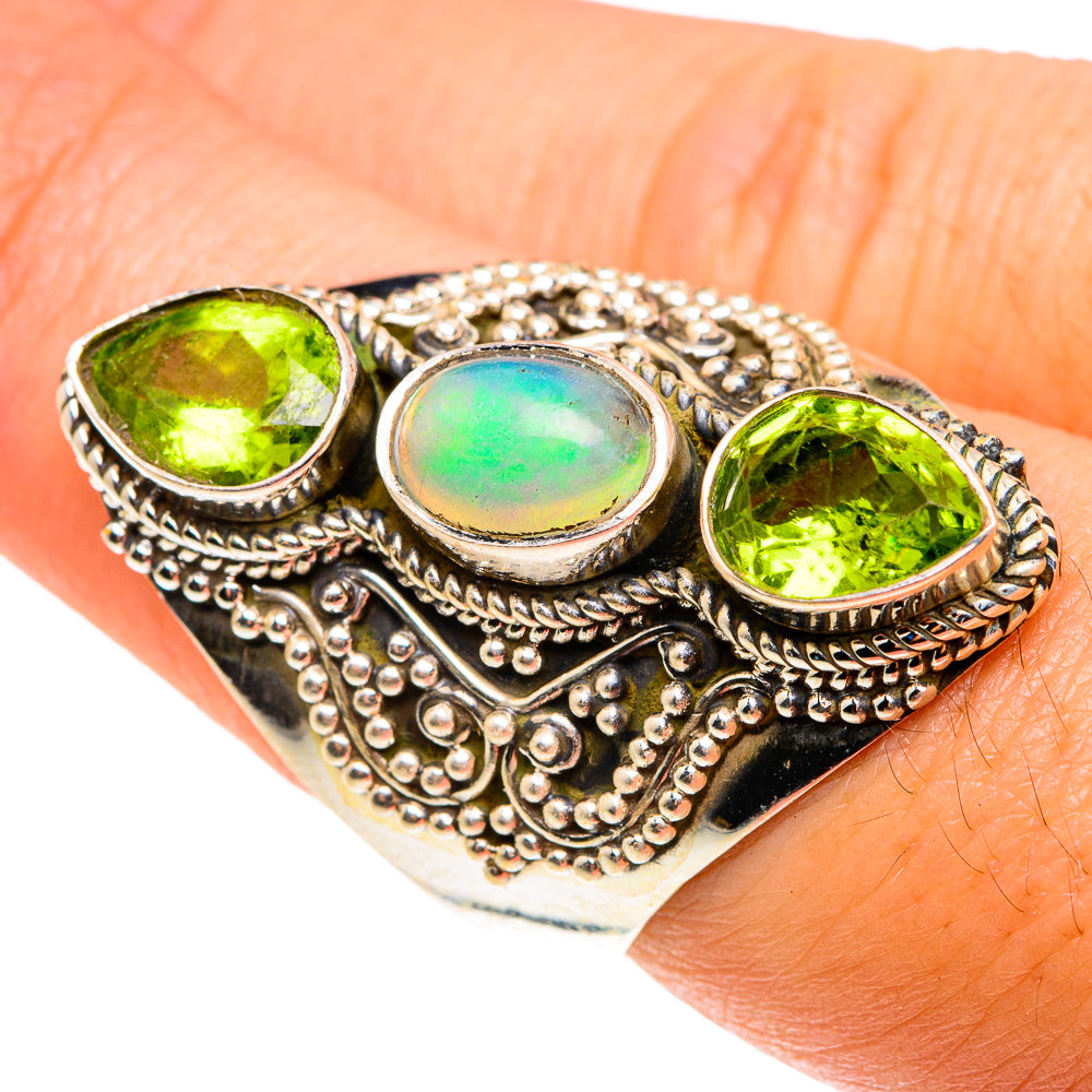 Ethiopian Opal Rings handcrafted by Ana Silver Co - RING76585