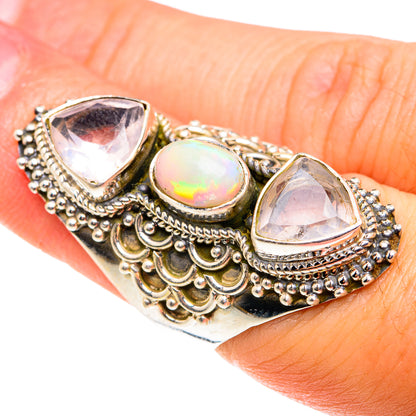 Ethiopian Opal Rings handcrafted by Ana Silver Co - RING76586