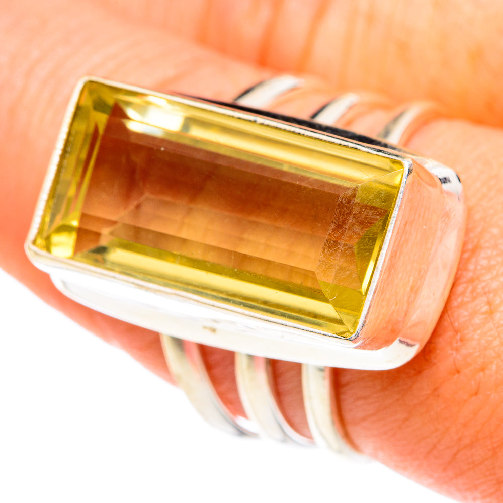 Lemon Quartz Rings handcrafted by Ana Silver Co - RING76587