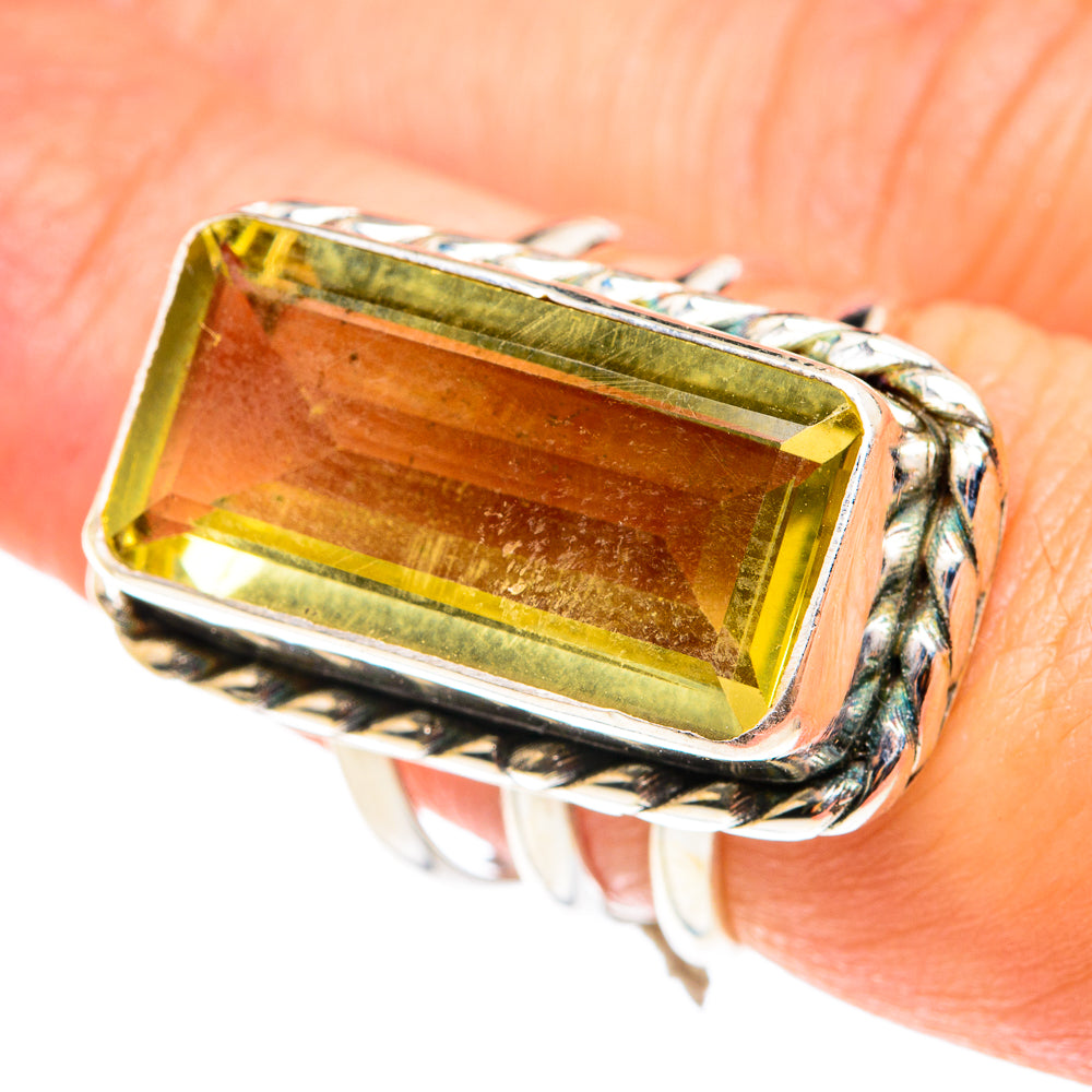 Lemon Quartz Rings handcrafted by Ana Silver Co - RING76588