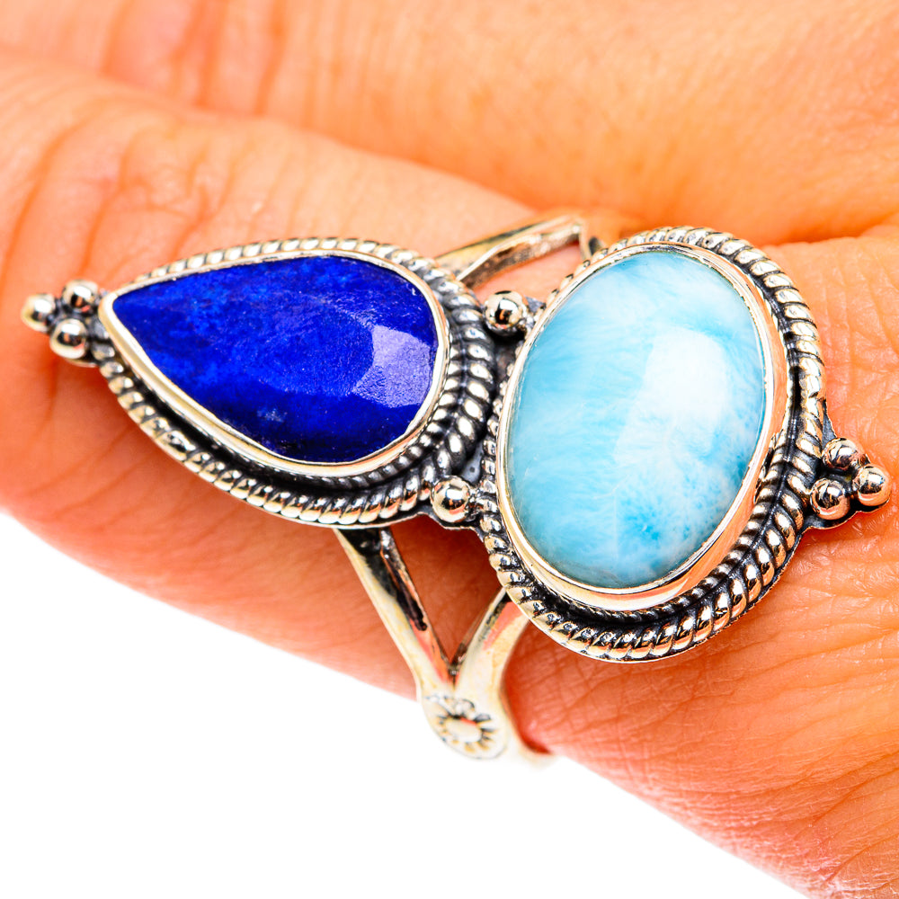 Larimar Rings handcrafted by Ana Silver Co - RING76591