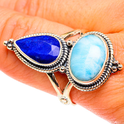 Larimar Rings handcrafted by Ana Silver Co - RING76591
