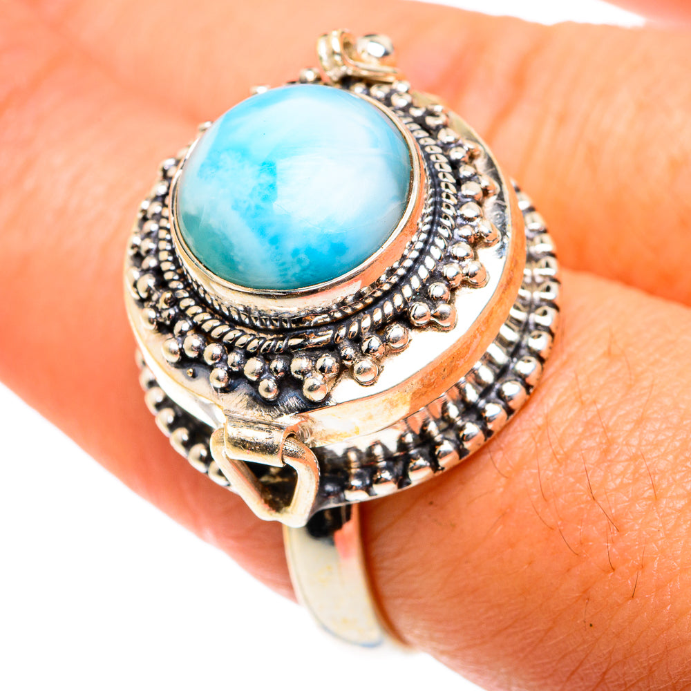 Larimar Rings handcrafted by Ana Silver Co - RING76594