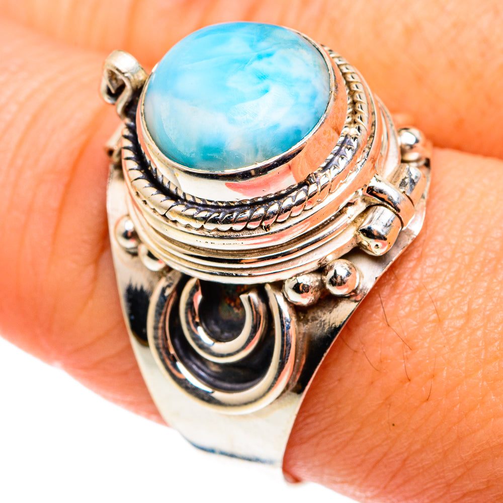 Larimar Rings handcrafted by Ana Silver Co - RING76595