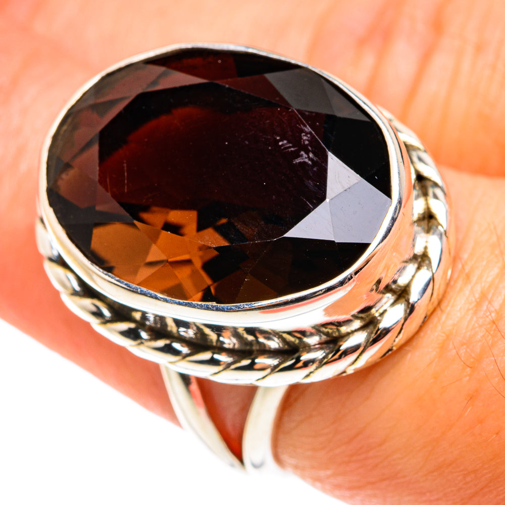 Smoky Quartz Rings handcrafted by Ana Silver Co - RING76601